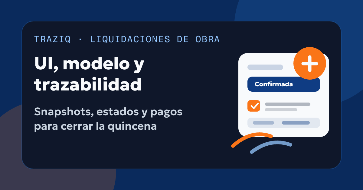 Cuando una pantalla de liquidaciones no se entiende, probablemente el modelo está mal